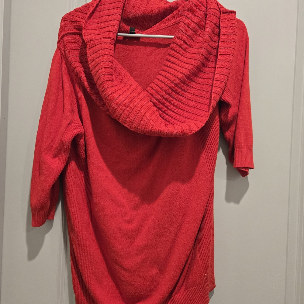 Express Red Cowl Neck Sweater